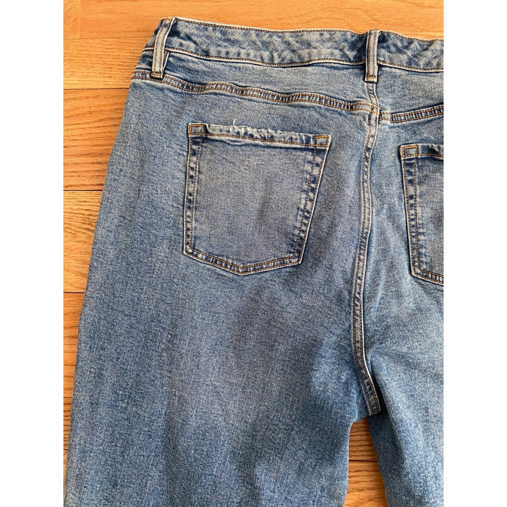 Joe Fresh Women’s Blue Distressed Straight Leg Jeans Size 18W - Picture 9 of 9